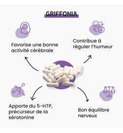 Griffonia | 30% 5-HTP | Soutien Cérébral | Viapure