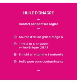 Huile d'Onagre | Cycle Menstruel & Peau Saine | Viapure