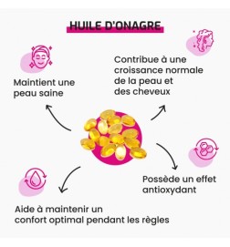 Huile d'Onagre | Cycle Menstruel & Peau Saine | Viapure