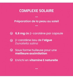 Complexe Solaire | β-carotène Naturel | Viapure