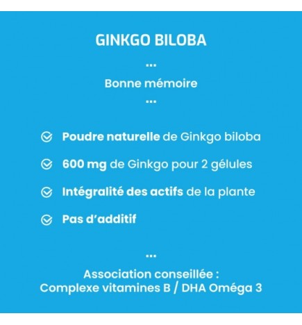 Ginkgo biloba - Mémoire & Concentration