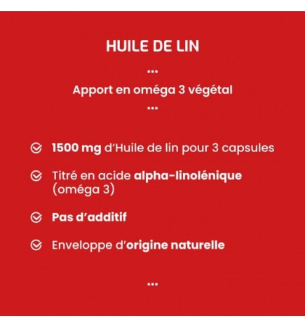 Huile de Lin - Oméga 3 Végétal