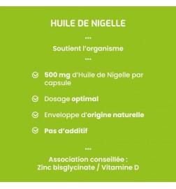 Huile de Nigelle d'Égypte - Cumin Noir