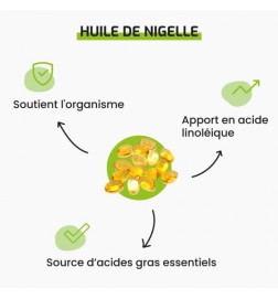 Huile de Nigelle | Source Naturelle d'Oméga 6 | Viapure