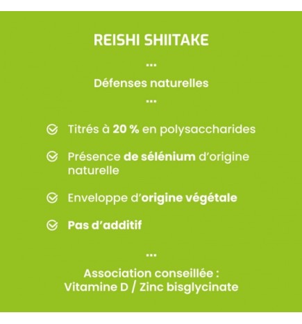 Reishi Shiitake Sélénium - Immunité Traditionnelle