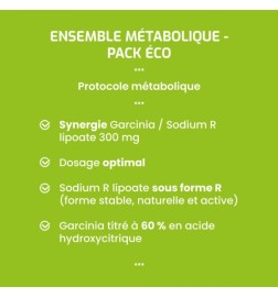 Pack Métabolique ECO - Garcinia & R-Lipoate