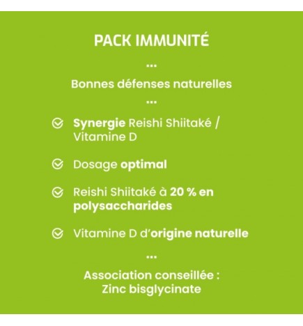 Pack Immunité - Reishi Shiitaké & Vitamine D