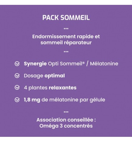 Pack Sommeil - Mélatonine & Opti Sommeil®