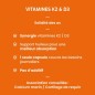 Vitamines K2 MK-7 & D3 - Santé Osseuse