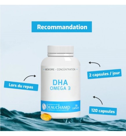 DHA Oméga 3 Premium - Fonctions Cérébrales