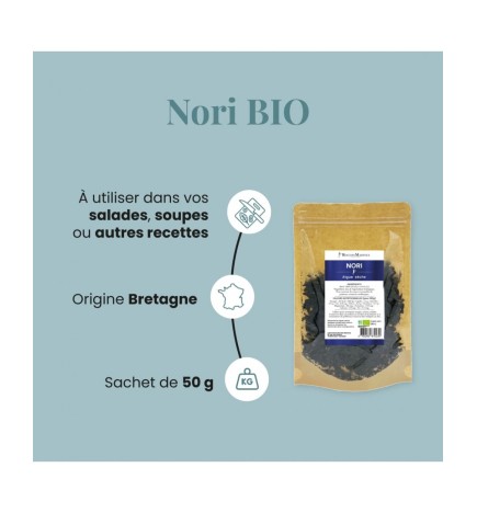 Nori BIO en Paillettes - Algue Rouge de Bretagne