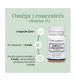 Oméga 3 Concentrés + D3 - Association Synergique