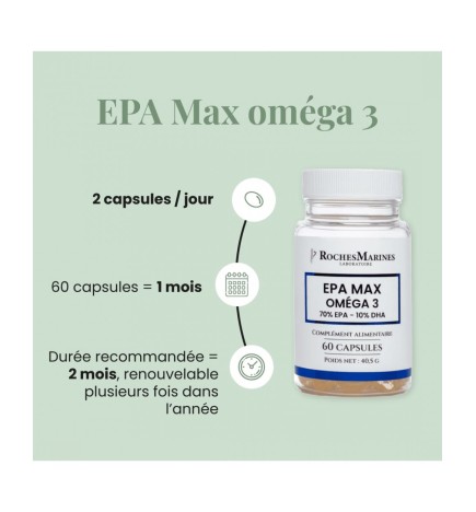 EPA max Oméga 3 - Concentré 70% EPA