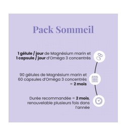 Pack Sommeil - Magnésium & Oméga 3