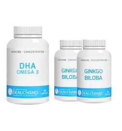 Pack Mémoire | DHA Oméga 3 & Ginkgo | Viapure