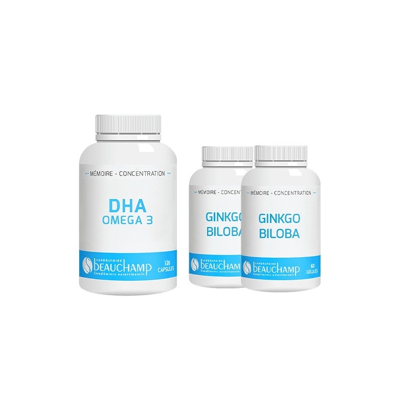 Pack Mémoire Premium - DHA & Ginkgo