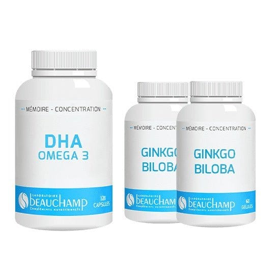 Pack Mémoire Premium - DHA & Ginkgo - myviapure